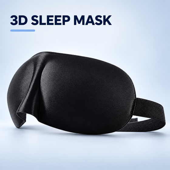 3D Sleeping Eye Mask Soft Comfortable Sleep Aid Black