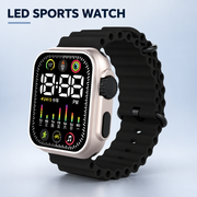 Silicone New Fashion Multicolor LED Sports Watch for Men