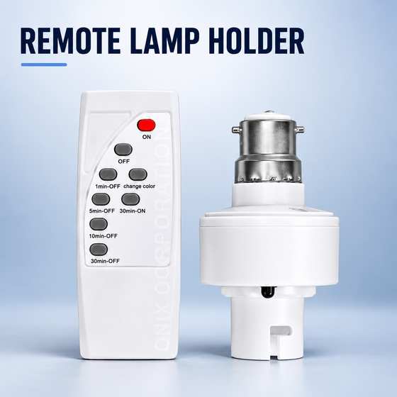 Smart AC220V Wireless Remote Control Lamp Holder