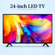 24 Inch HD LED TV – HDMI + USB – Slim Design – Best for Home, Shop & CCTV Monitor, Best-Selling 24″ LED TV – Crystal Clear Picture, Super Affordable!