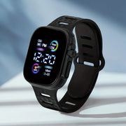 Silicone New Fashion Multicolor LED Sports Watch for Men