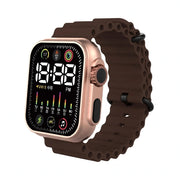 Silicone New Fashion Multicolor LED Sports Watch for Men