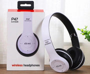 P47 Foldable Wireless Bluetooth Headphones with Stereo Sound and Headband Design