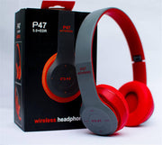 P47 Foldable Wireless Bluetooth Headphones with Stereo Sound and Headband Design