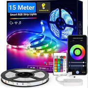 RGB 5050 LED Strip Lights with Remote & App Support