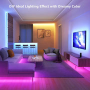 RGB 5050 LED Strip Lights with Remote & App Support